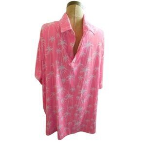 Sunday Swagger Men's Size 3XL STRETCH  Golf Pickleball Palm Tree Shirt